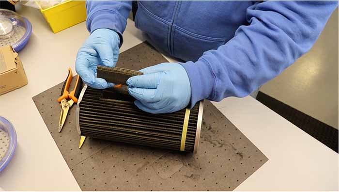 Figure 1 Filter Pleat Cutting for FDA Testing