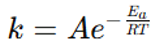 Arrhenius equation