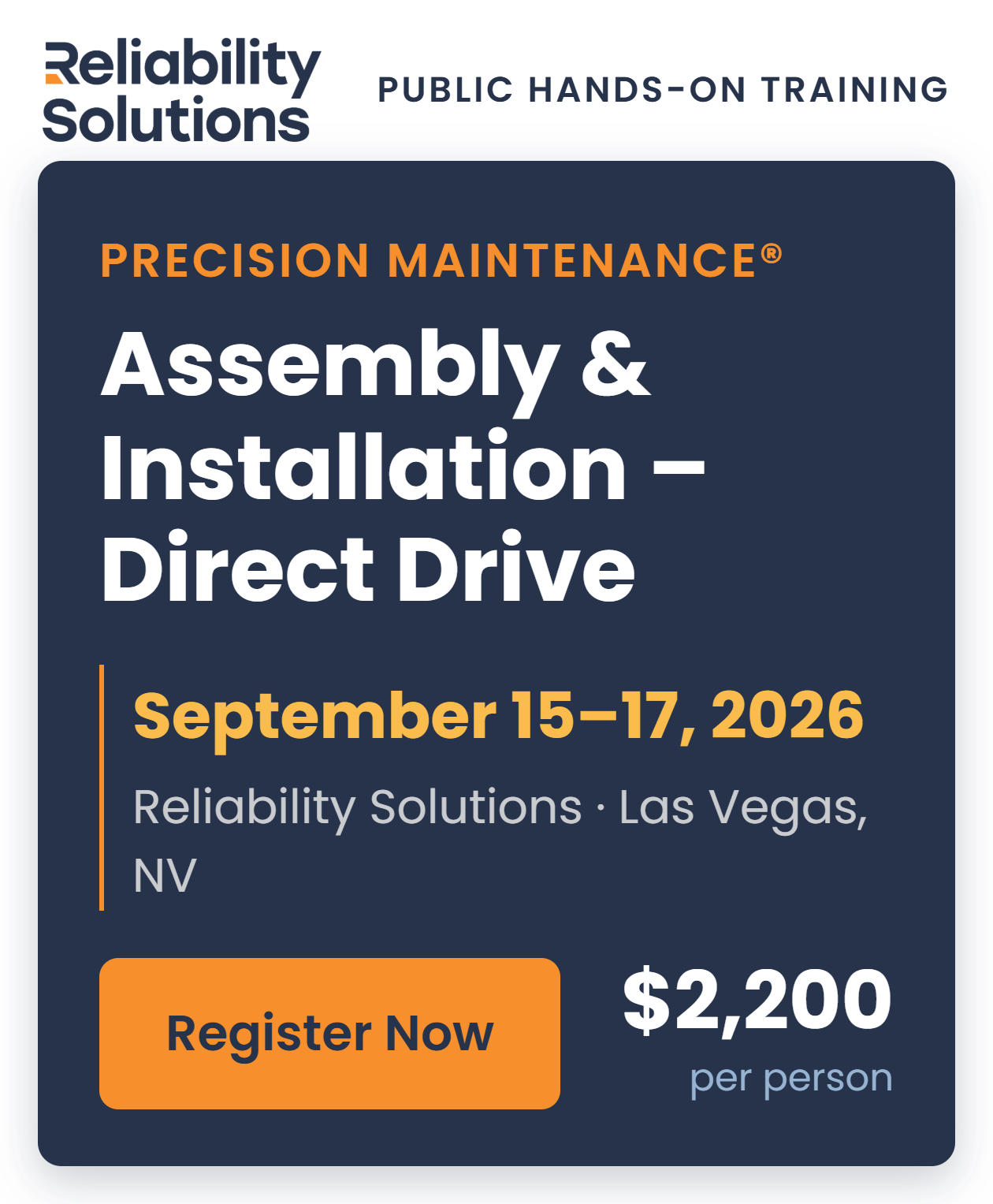 Assembly and Installation - Direct Drive